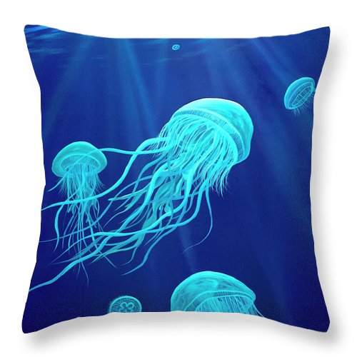Jellyfish - Throw Pillow
